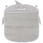 Shark Bath Toy Organizer, Hanging Mesh Storage Net, Grey, Pack of 1