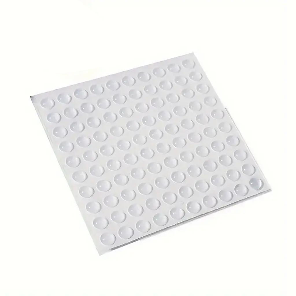 Self Adhesive Rubber Door Stoppers, Shock Absorbing Bumper Pads, Pack of 100