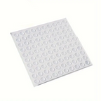 Self Adhesive Rubber Door Stoppers, Shock Absorbing Bumper Pads, Pack of 100