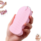 Super Soft Exfoliating Bath Sponge, Gentle Body Cleansing, Baby Pink, Pack of 1
