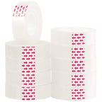 Transparent Adhesive Tape, Clear Plastic Rolls, Pack of 6