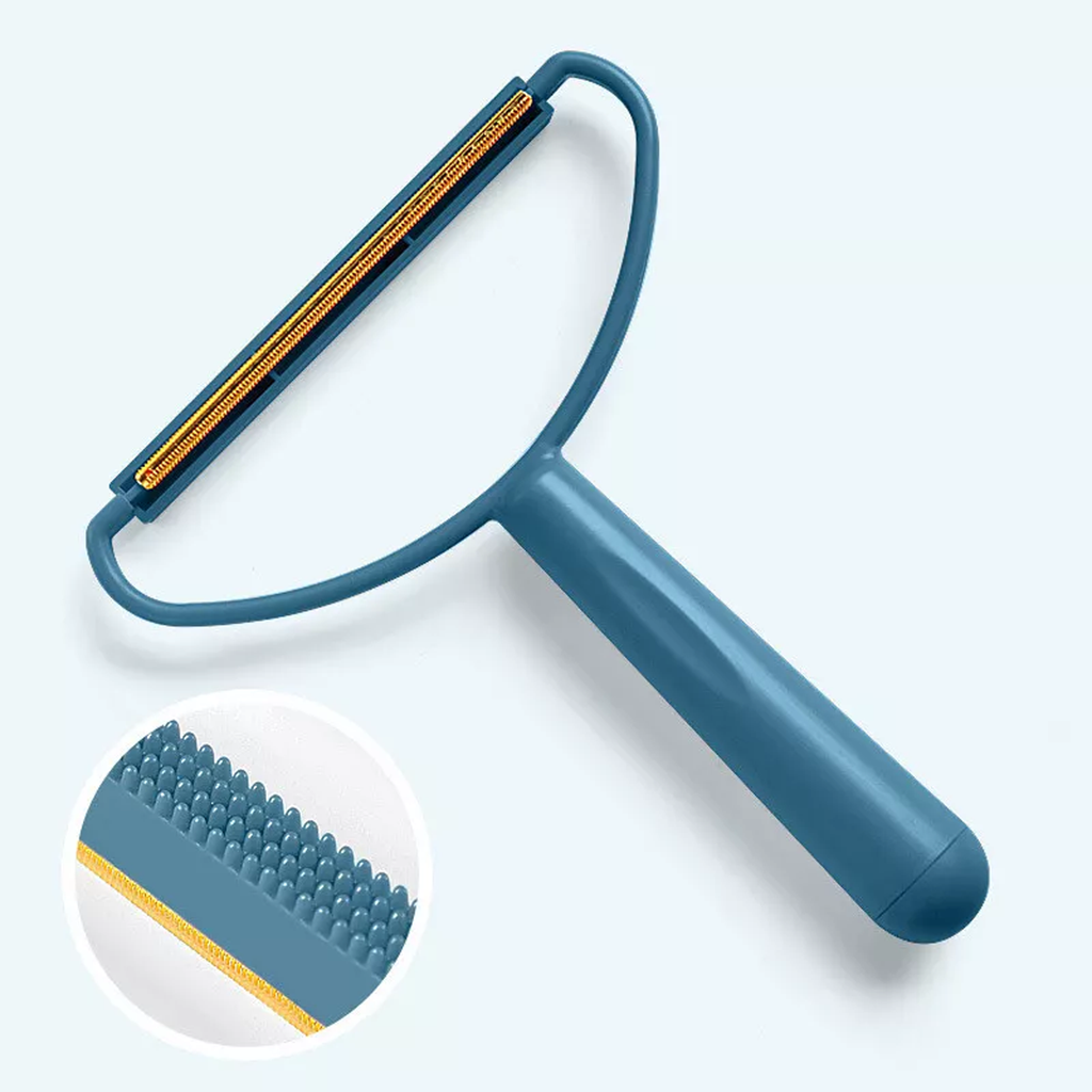 2-in-1 Pet Hair Remover, Dual Sided Fabric Scraper & Lint Brush