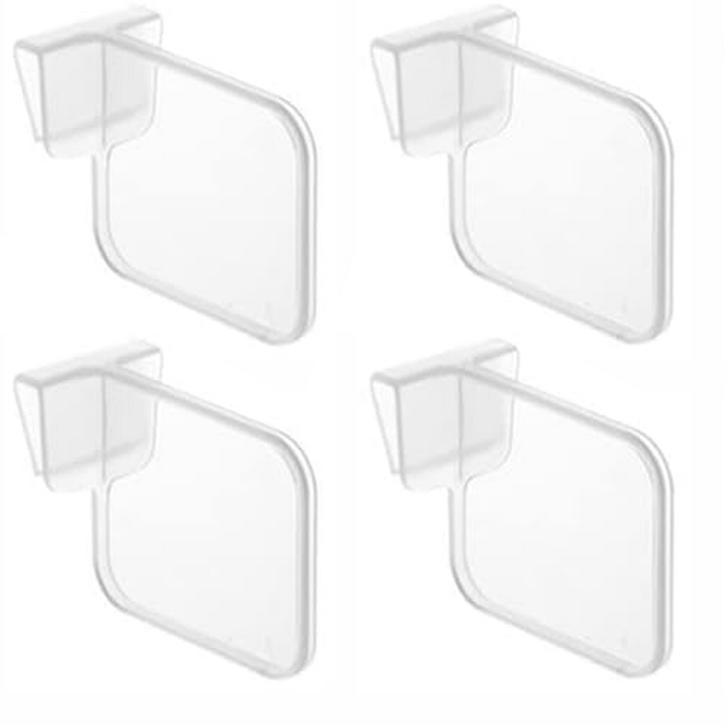 Adjustable Refrigerator Door Organisers, Transparent Space Saving Shelves, Pack of 4