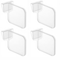 Adjustable Refrigerator Door Organisers, Transparent Space Saving Shelves, Pack of 4