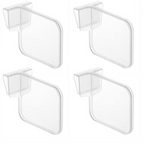Adjustable Refrigerator Door Organisers, Transparent Space Saving Shelves, Pack of 4