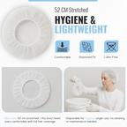 Disposable Non Woven Mob Caps, Elastic Hair Nets, White