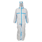 Antistatic Type 5/6 Disposable Coverall, SMS Protective Suit with Taped Seams