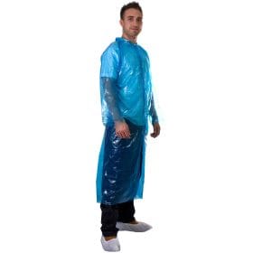 Disposable PE Visitor Coats, Polyethylene Protective Overcoats